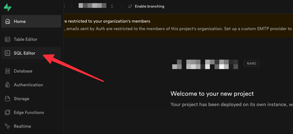 Create the frameworks table